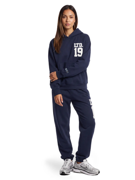 Malelions Women Sherpa Applique Match Sweatpants - Midnight Blue Malelions Malelions Women Sherpa Applique Match Sweatpants - Midnight Blue