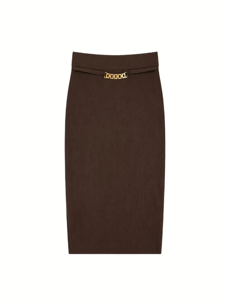 Nikkie Kochi Midi Skirt - Chocolate Brown Nikkie Nikkie Kochi Midi Skirt - Chocolate Brown