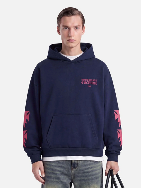 Don't Waste Culture Arina Hoodie - Navy Blue Don't Waste Culture Don't Waste Culture Arina Hoodie - Navy Blue