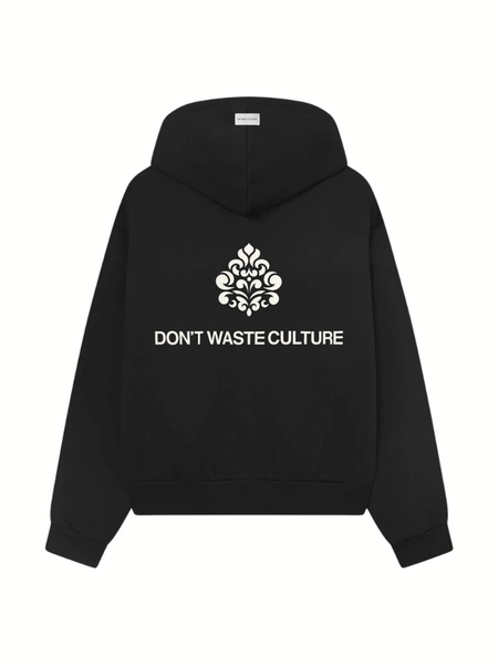 Don't Waste Culture Uno Zip Hoodie - Black Don't Waste Culture Don't Waste Culture Uno Zip Hoodie - Black