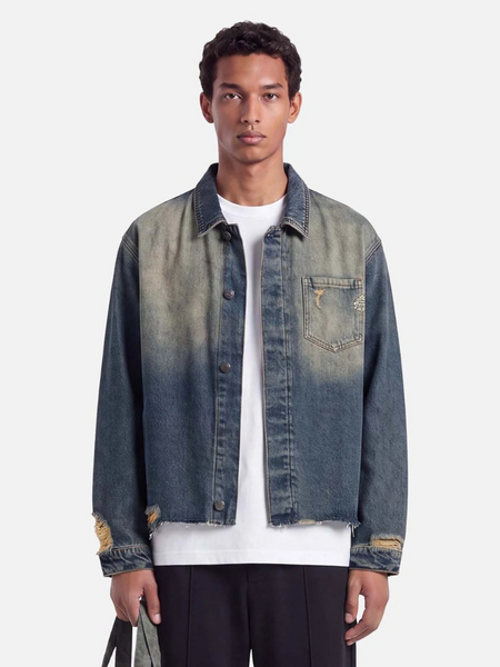 Don't Waste Culture Aza Denim Overshirt - Dark Pale Don't Waste Culture Don't Waste Culture Aza Denim Overshirt - Dark Pale