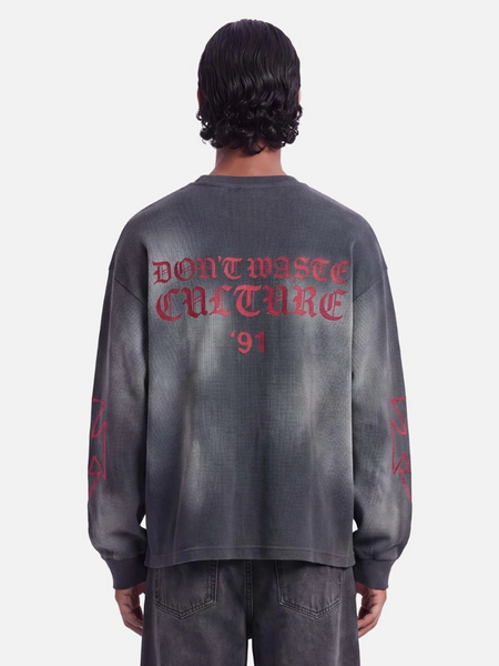 Don't Waste Culture Romiya Longsleeve - Dark Grey Don't Waste Culture Don't Waste Culture Romiya Longsleeve - Dark Grey