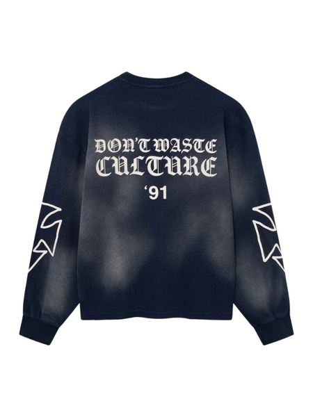 Don't Waste Culture Romiya Longsleeve - Navy Blue Don't Waste Culture Don't Waste Culture Romiya Longsleeve - Navy Blue