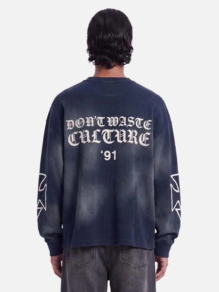 Don't Waste Culture Romiya Longsleeve - Navy Blue Don't Waste Culture Don't Waste Culture Romiya Longsleeve - Navy Blue