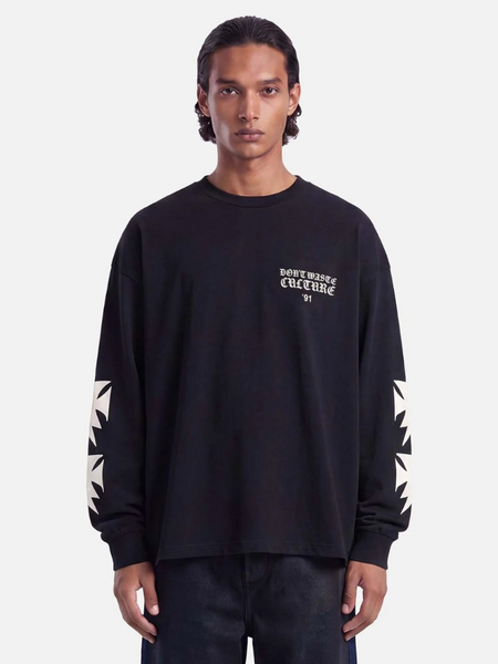 Don't Waste Culture Fina Longsleeve - Black Don't Waste Culture Don't Waste Culture Fina Longsleeve - Black