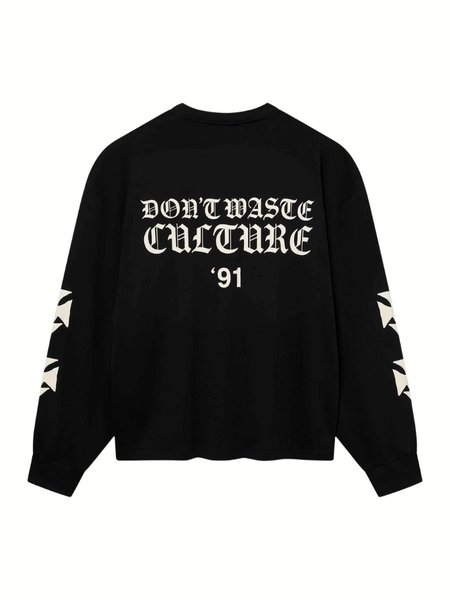 Don't Waste Culture Fina Longsleeve - Black Don't Waste Culture Don't Waste Culture Fina Longsleeve - Black