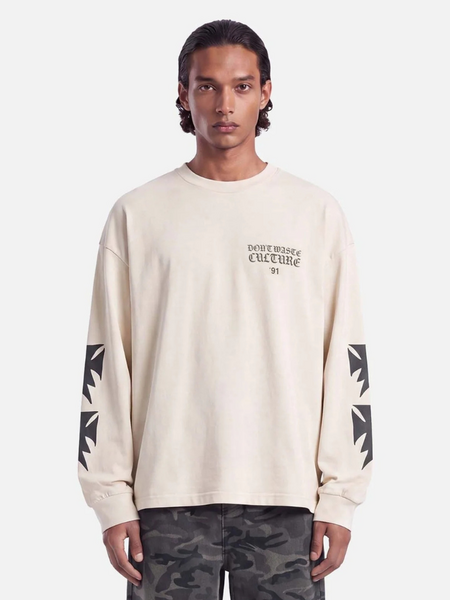Don\'t Waste Culture Fina Longsleeve - Beige Don't Waste Culture Don\'t Waste Culture Fina Longsleeve - Beige