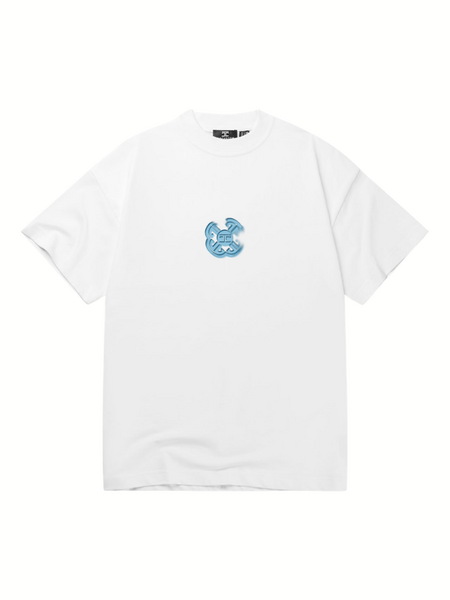 JorCustom JorCustom Monogram Loose Fit T-Shirt - White