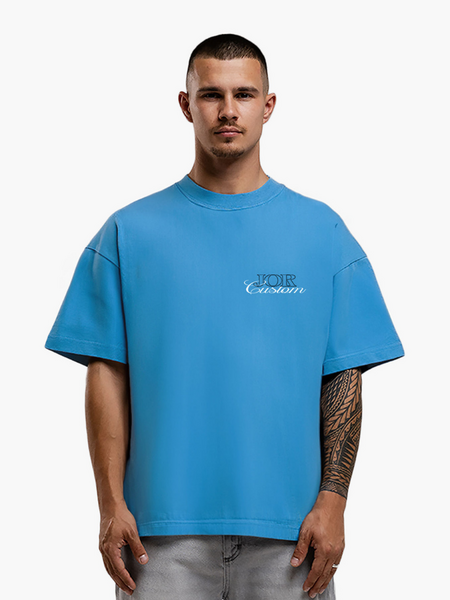 JorCustom JORcustom Loose Fit T-Shirt - BountyBlue JorCustom JorCustom JORcustom Loose Fit T-Shirt - BountyBlue