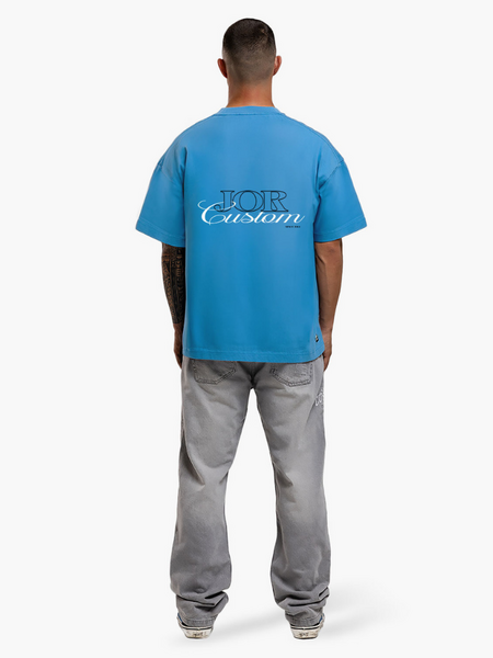 JorCustom JORcustom Loose Fit T-Shirt - BountyBlue JorCustom JorCustom JORcustom Loose Fit T-Shirt - BountyBlue