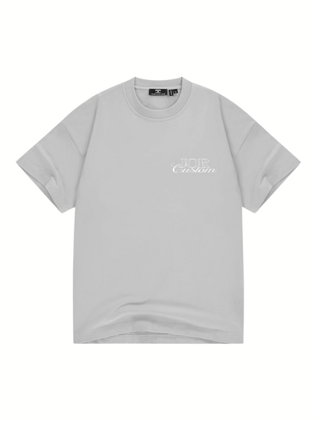 JorCustom JORcustom Loose Fit T-Shirt - Light Grey JorCustom JorCustom JORcustom Loose Fit T-Shirt - Light Grey