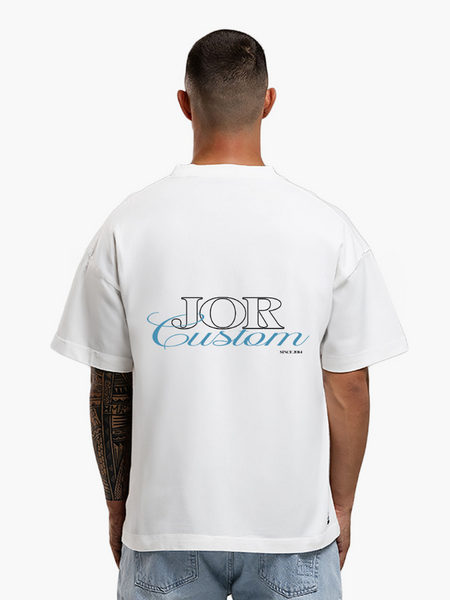JorCustom JORcustom Loose Fit T-Shirt - White JorCustom JorCustom JORcustom Loose Fit T-Shirt - White