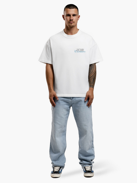 JorCustom JORcustom Loose Fit T-Shirt - White JorCustom JorCustom JORcustom Loose Fit T-Shirt - White
