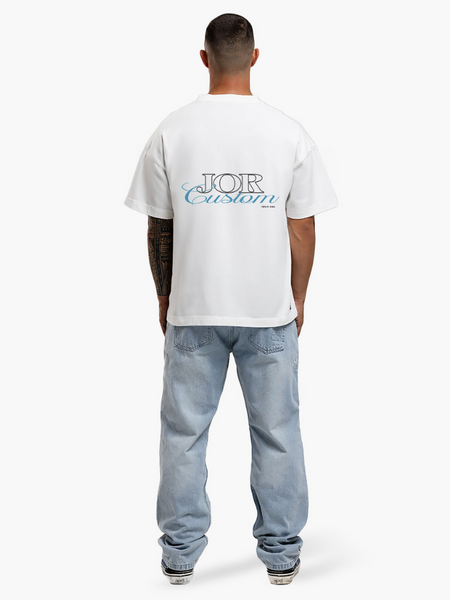 JorCustom JORcustom Loose Fit T-Shirt - White JorCustom JorCustom JORcustom Loose Fit T-Shirt - White