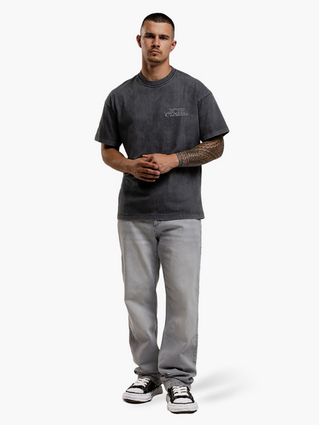 JorCustom JORcustom Loose Fit T-Shirt - Acid Grey JorCustom JorCustom JORcustom Loose Fit T-Shirt - Acid Grey