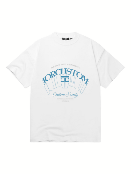 JorCustom Individuality Loose Fit T-Shirt - White JorCustom JorCustom Individuality Loose Fit T-Shirt - White