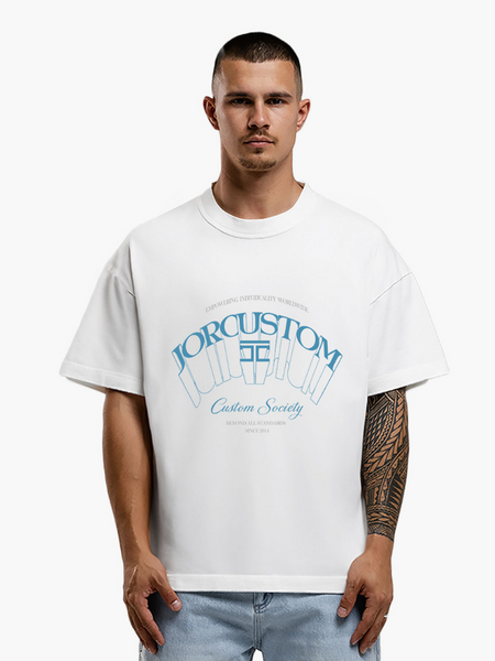 JorCustom Individuality Loose Fit T-Shirt - White JorCustom JorCustom Individuality Loose Fit T-Shirt - White