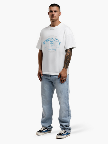 JorCustom Individuality Loose Fit T-Shirt - White JorCustom JorCustom Individuality Loose Fit T-Shirt - White