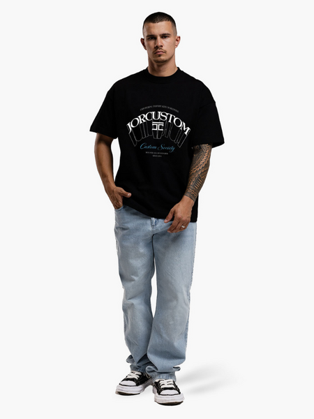 JorCustom Individuality Loose Fit T-Shirt - Black JorCustom JorCustom Individuality Loose Fit T-Shirt - Black