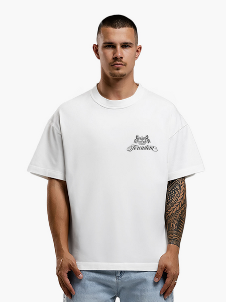 JorCustom Handscript2.0 Loose Fit T-Shirt - White JorCustom JorCustom Handscript2.0 Loose Fit T-Shirt - White