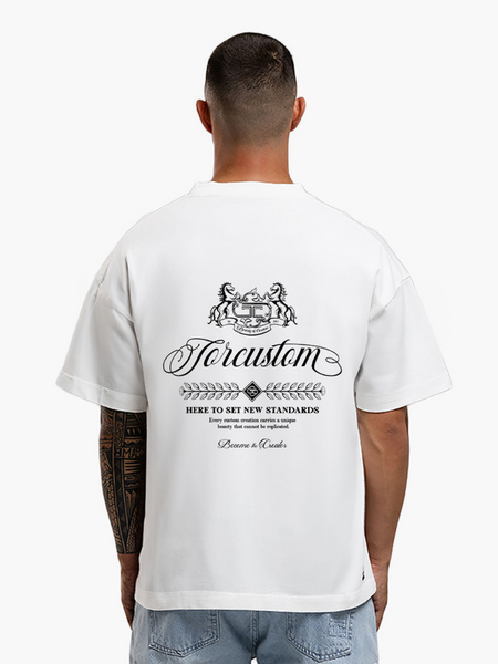JorCustom JorCustom Handscript2.0 Loose Fit T-Shirt - White JorCustom Handscript2.0 Loose Fit T-Shirt - White