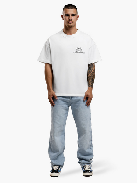 JorCustom Handscript2.0 Loose Fit T-Shirt - White JorCustom JorCustom Handscript2.0 Loose Fit T-Shirt - White