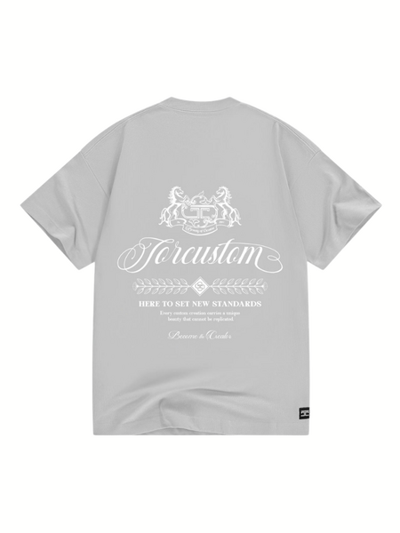 JorCustom Handscript2.0 Loose Fit T-Shirt - Light Grey JorCustom JorCustom Handscript2.0 Loose Fit T-Shirt - Light Grey