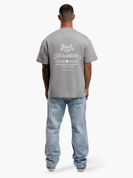 JorCustom Handscript2.0 Loose Fit T-Shirt - Light Grey JorCustom JorCustom Handscript2.0 Loose Fit T-Shirt - Light Grey