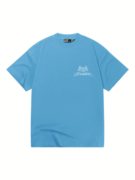 JorCustom Handscript2.0 Loose Fit T-Shirt - BountyBlue JorCustom JorCustom Handscript2.0 Loose Fit T-Shirt - BountyBlue
