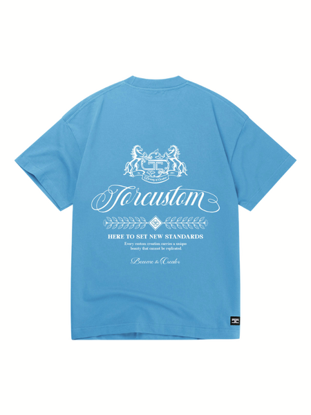 JorCustom Handscript2.0 Loose Fit T-Shirt - BountyBlue JorCustom JorCustom Handscript2.0 Loose Fit T-Shirt - BountyBlue