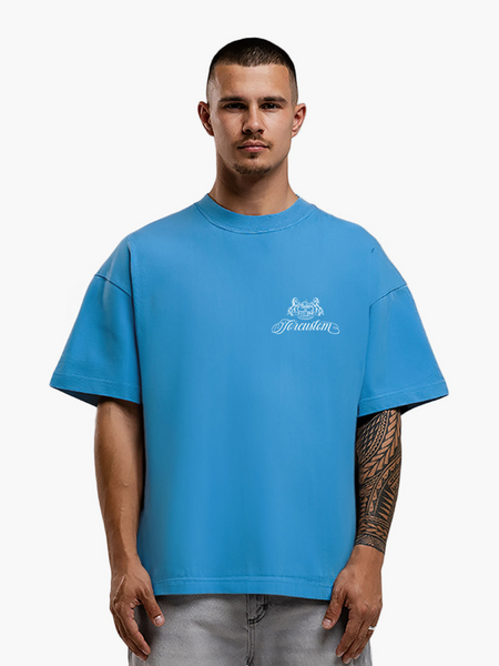JorCustom Handscript2.0 Loose Fit T-Shirt - BountyBlue JorCustom JorCustom Handscript2.0 Loose Fit T-Shirt - BountyBlue