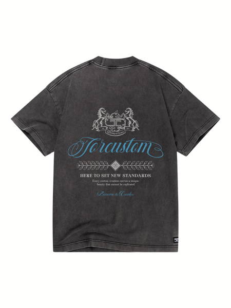 JorCustom JorCustom Handscript2.0 Loose Fit T-Shirt - Acid Grey