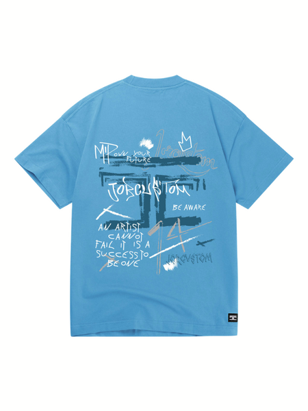 JorCustom Artist Loose Fit T-Shirt - BountyBlue JorCustom JorCustom Artist Loose Fit T-Shirt - BountyBlue