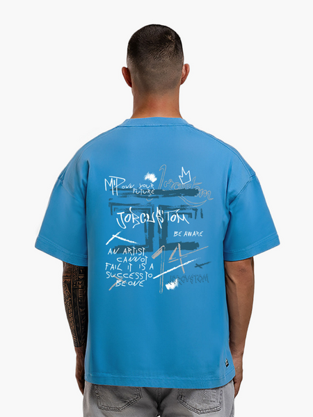 JorCustom Artist Loose Fit T-Shirt - BountyBlue JorCustom JorCustom Artist Loose Fit T-Shirt - BountyBlue