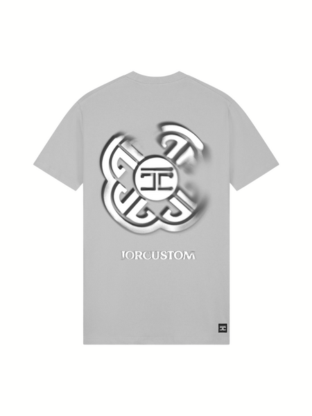 JorCustom Monogram Slim Fit T-Shirt - Light Grey JorCustom JorCustom Monogram Slim Fit T-Shirt - Light Grey
