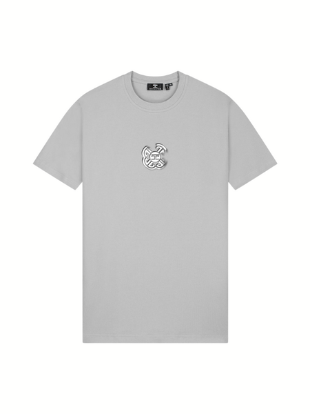 JorCustom Monogram Slim Fit T-Shirt - Light Grey JorCustom JorCustom Monogram Slim Fit T-Shirt - Light Grey