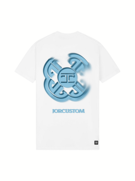 JorCustom JorCustom Monogram Slim Fit T-Shirt - White JorCustom Monogram Slim Fit T-Shirt - White