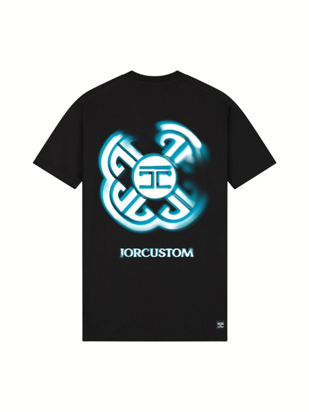 JorCustom Monogram Slim Fit T-Shirt - Black JorCustom JorCustom Monogram Slim Fit T-Shirt - Black
