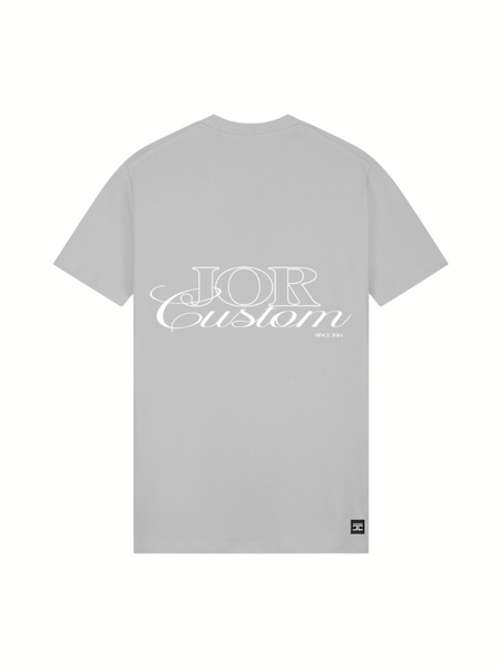 JorCustom JORcustom Slim Fit T-Shirt - Light Grey JorCustom JorCustom JORcustom Slim Fit T-Shirt - Light Grey