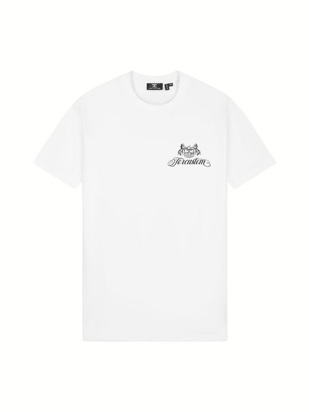 JorCustom Handscript2.0 Slim Fit T-Shirt - White JorCustom JorCustom Handscript2.0 Slim Fit T-Shirt - White