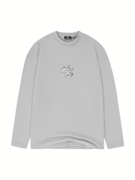 JorCustom Monogram Longsleeve T-Shirt - Light Grey JorCustom JorCustom Monogram Longsleeve T-Shirt - Light Grey