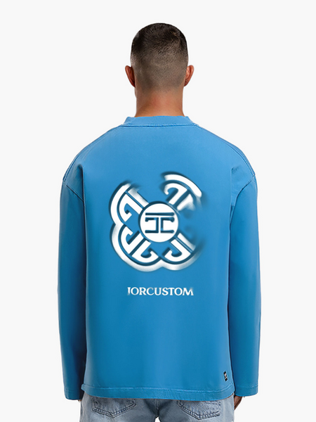 JorCustom JorCustom Monogram Longsleeve T-Shirt - BountyBlue
