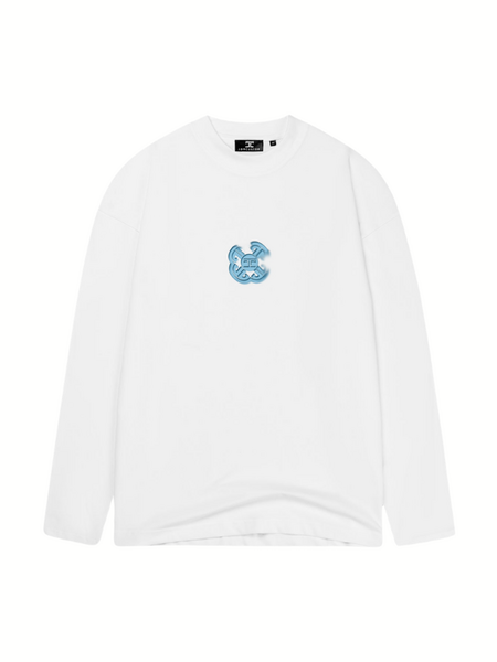 JorCustom Monogram Longsleeve T-Shirt - White JorCustom JorCustom Monogram Longsleeve T-Shirt - White