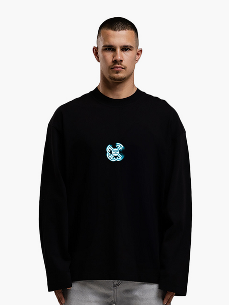 JorCustom Monogram Longsleeve T-Shirt - Black JorCustom JorCustom Monogram Longsleeve T-Shirt - Black