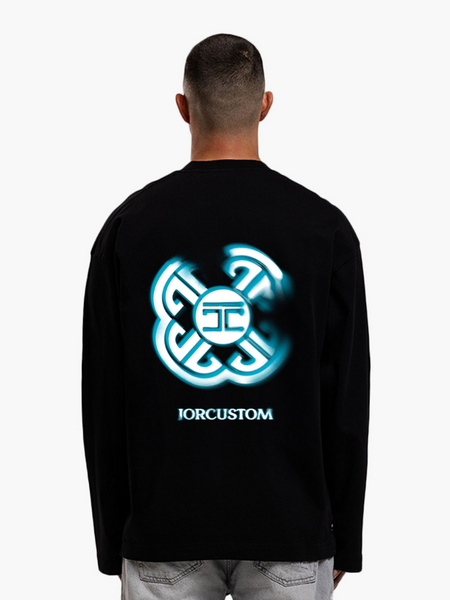 JorCustom JorCustom Monogram Longsleeve T-Shirt - Black JorCustom Monogram Longsleeve T-Shirt - Black