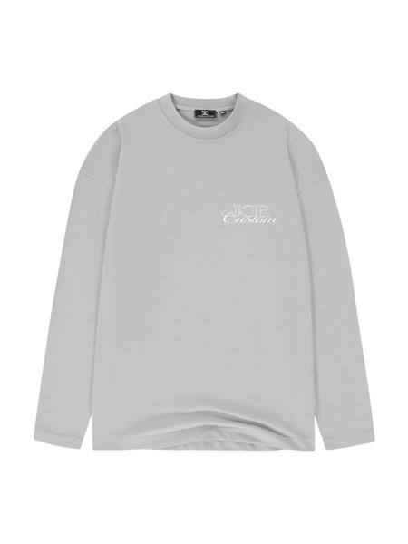 JorCustom JORcustom Longsleeve T-Shirt - Light Grey JorCustom JorCustom JORcustom Longsleeve T-Shirt - Light Grey
