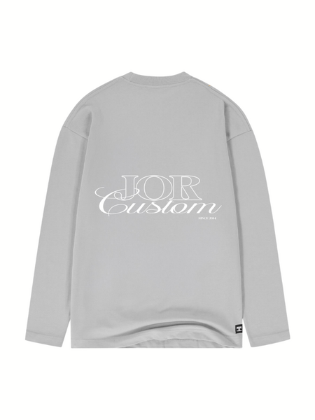 JorCustom JORcustom Longsleeve T-Shirt - Light Grey JorCustom JorCustom JORcustom Longsleeve T-Shirt - Light Grey