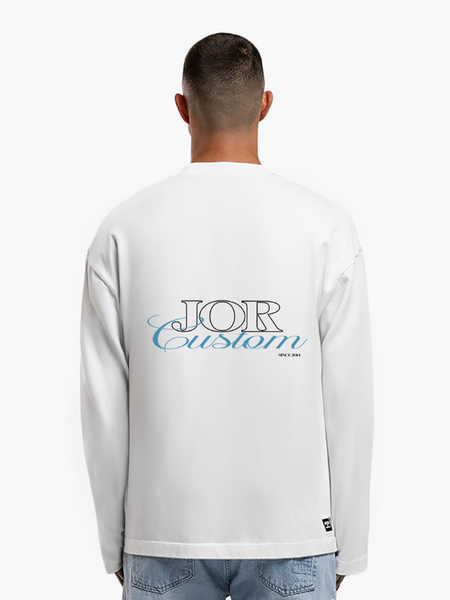 JorCustom JorCustom JORcustom Longsleeve T-Shirt - White JorCustom JORcustom Longsleeve T-Shirt - White