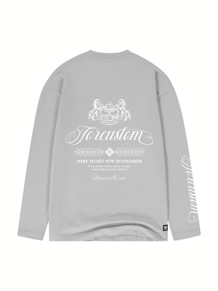 JorCustom Handscript2.0 Longsleeve T-Shirt - Light Grey JorCustom JorCustom Handscript2.0 Longsleeve T-Shirt - Light Grey