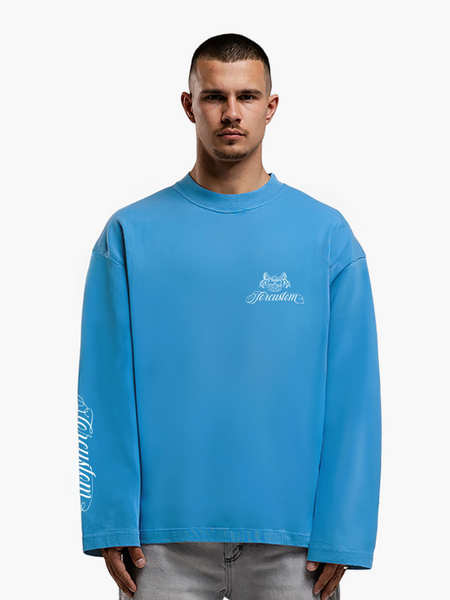 JorCustom Handscript2.0 Longsleeve T-Shirt - BountyBlue JorCustom JorCustom Handscript2.0 Longsleeve T-Shirt - BountyBlue